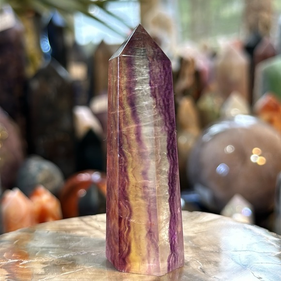 Rainbow Fluorite Crystal Point! - Picture 7 of 11